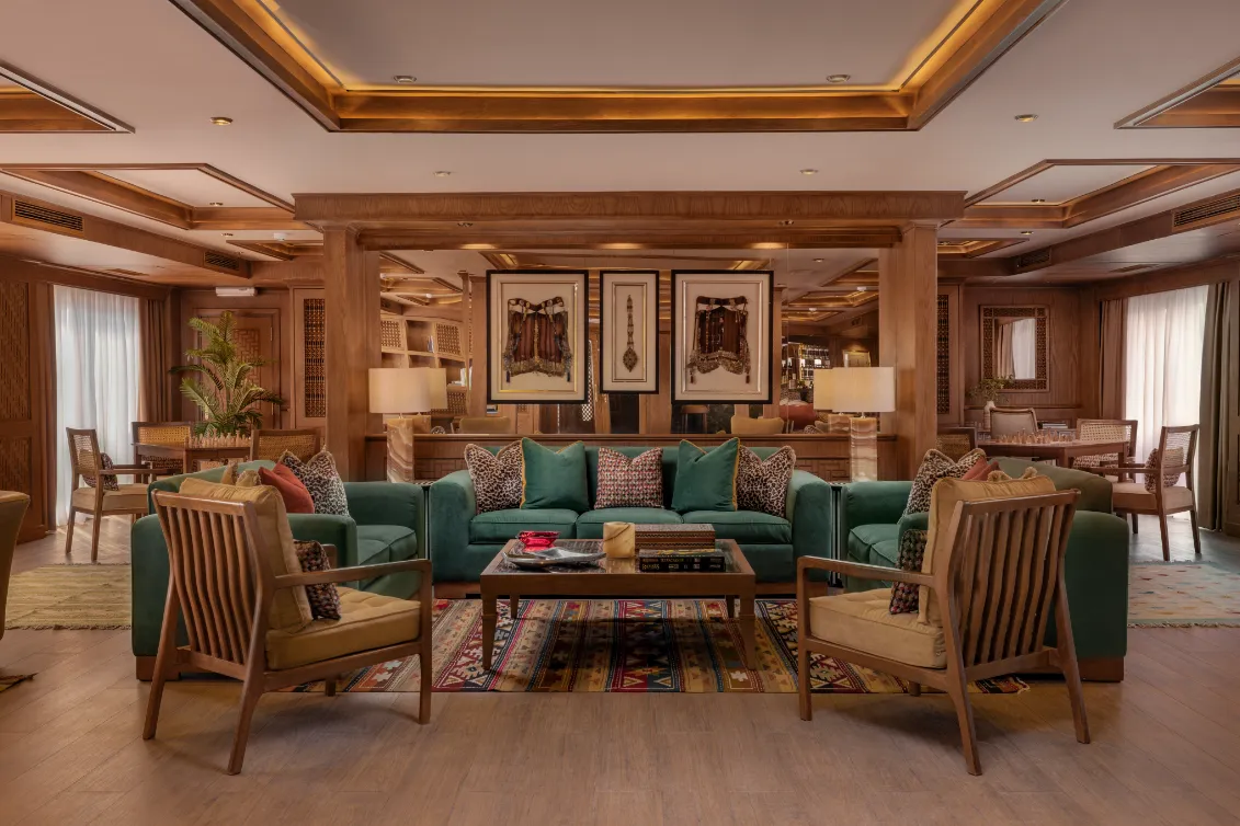 Lounge aboard the Jaz Elite Senator Nile Cruise Nile cruise